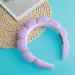 WLLHYF Spa Headbands Washing Face Hairband Facial Makeup Removal Hair Band Terry Cloth Headband Skincare Hair Hoops Sponge Bubble Fabric Valentine's Day Hair Wrap for Women Girls Shower Sports Purple - Buy Online on SooperMarket.com