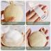 Natural Face Exfoliating Loofah Pad Scrubber - 4 Pack Makeup Remover & Facial Cleansing Brush for Gentle Skin Massage & Blackhead Removal - Beige - Buy Online on SooperMarket.com