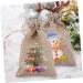 ORFOFE 1 Set Christmas Bags Holiday Bags Christmas Candy Bag Burlap Bag Pouch Snack Bag - Buy Online on SooperMarket.com