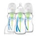 Dr. Brown's Options 3 Piece Wide Neck Glass Bottles  9 Ounce 3 Count (Pack of 1)