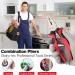 Sharp-tec Combination Pliers 200mm Multifunction Pliers with Wire Cutting/Crimping/Wire Twisting/Pulling and Nails Removing 8-inch Professional Combination Wire Pliers Combination Plier 200MM - Buy Online on SooperMarket.com