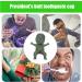 BUKISA Funny Toothpaste Cap - Pump Lid Squeezer with Fun President's | Toothpaste Gadgets for Tube Squeezing Toothpaste Accessories for Adult and Kids Bathroom Green - Buy Online on SooperMarket.com