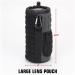USA GEAR FlexARMOR-X Large Lens Case Pouch - Deluxe Neoprene Protection - Fits 70-300mm Lens - Carabiner Clip, Zippered Pocket - Black/Gray - Buy Online on SooperMarket.com
