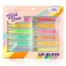 Expressions 12pc Clear Lip Gloss Pack | Hydrating Lip Oils with Vitamin E & Essential Oils | Flavored Tinted Lip Moisturizer - International Shipping - Buy Online on SooperMarket.com