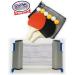 Deluxe Table Tennis (Ping Pong) Set with Adjustable Net, 2 Paddles, 6 Balls & Storage Bag - Buy Online on SooperMarket.com