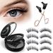 Reusable Magnetic Eyelashes 4 Pairs  Dual Magnetic Lashes without Eyeliner Natural Look  3D False Eyelashes Extension Kit with Applicator Tweezers