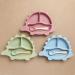 Silicone Baby Feeding Set - Dinosaur Shape Bib & Plate | Baby Suction Dishes - Green (SB008) - Buy Online on SooperMarket.com