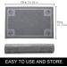 Suhaco Non-Slip Waterproof Pet Feeding Mat 60 x 40 cm (L) Grey - Easy to Clean, Prevents Food Spills and Water Messes - Buy Online on SooperMarket.com