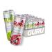 GURU Energy Sparkling Water Mix Pack | 0 Calories | Sugar Free | Certified Organic | 100mg Caffeine | Naturally Sweetened | 355ml (Pack of 24) (24 Pack Lime & Pomegranate)