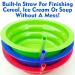 6 Pack USA-Made BPA Free Sippy Bowls for Kids - Child-Safe Cereal Bowls with Built-In Straw for Melted Ice Cream & Soup Sipping - Buy Online on SooperMarket.com