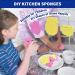 CELOX Large Eco-Friendly Cellulose Kitchen Sponges - 24 Pack Super Absorbent Cleaning Sponges for Dishes - DIY Kids Sponges in Pink-yellow (4.5 x 2.8 x 0.6) - Buy Online on SooperMarket.com