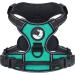 Joytale dog harness Small dogs reflective soft padded dogs curve ant zug adjustable breathable breast dishes with safe simple control handle turquoise s s (1 pack) turquoise