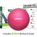 URBNFit 9-Inch Mini Pilates Exercise Ball with Fitness Guide - Pink - Buy Online on SooperMarket.com