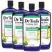 Dr Teal's Foaming Bath with Pure Epsom Salt Glow & Hydrate with Ceramides Avocado Oil & Essential Oil 34 oz (Pack of 4)