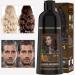 Dark Brown Hair Dye Shampoo - 3 In 1 Instant Gray Coverage | Herbal Hair Color for Men & Women (500mL - Buy Online on SooperMarket.com