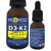 Promise Vitamin D3 + K2 in MCT oil 1364 drops Unflavoured Made in Canada (30ml - 341 servings)