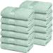 BELIZZI HOME Ultra Soft Cotton Washcloths Contains 12 Piece Face Cloths 12x12 inch Ideal for Everyday use Face Towels Compact & Lightweight Multi Purpose Washcloths - Sea Green 12 Pack Washcloths Sea Green