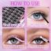 Self Adhesive Lashes Fluffy Cluster Lashes Extension Kit Reusable Self Adhesive D Curl individual Eyelash DIY Lash Extension Kit with Lash Bond and Seal Lash Applicator and Lash Tweezers - Buy Online on SooperMarket.com