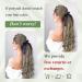 YEESHEDO Long Wavy Drawstring Ponytail Extension 26 Ash Blonde with Platinum Highlights - Buy Online on SooperMarket.com