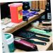 Angoily 5-Set Hairdressing Storage Containers - Automatic Trash Can for Shaving | Red Razor Case for Salons & Home Use - Buy Online on SooperMarket.com