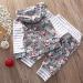 TMEOG Baby Hooded Sweatshirt and Pants Set - Floral Grey (3-6 Months) - Buy Online on SooperMarket.com