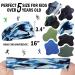 Elastic Kids Sports Wicking Headbands Set - 8 Pieces | Breathable Athletic Sweatbands for Boys and Girls | Ideal for Football, Basketball, Running | Toddler to Children Size - Buy Online on SooperMarket.com