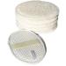 6Pack (Large 6.3x4.3 inches) Exfoliating Face Body Pad (100% Soft Terry Cloth) Cloth Materials Loofah Sponge Scrubber Brush Close Skin for Men and Women When Bath Spa and Shower