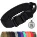Joyal tactical dog collar |Dog collar with handle |Dog collar medium -sized dogs with QR code dog brand black m m black