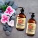 Moroccan Argan Oil Shampoo and Conditioner Set - SLS Sulfate Free - Ideal Gift for Damaged, Dry, Curly, or Frizzy Hair - Thickening Formula for Fine/Thin Hair - Safe for Color & Keratin Treated Hair - Buy Online on SooperMarket.com
