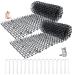 2 Pack Cat Scat Spike Mat Outdoor Cat Deterrent Mat with Spikes Prickle Strips Indoor Dog Digging Deterrent Anti Cats Network Cat Spikes with 8 Garden Staples for Garden Fence 78 11inch