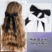 2 Pack Hair Bows for Girls and Women Large Bow Hair Clips Hair Barrette with Long Silky Satin Hair Accessories for Girls Black Beige - Buy Online on SooperMarket.com