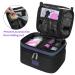 Women's Nail Polish Carrying Case - Holds 30 Bottles, Water Resistant Double Layer Organizer for Manicure Accessories - Black - Buy Online on SooperMarket.com