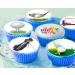 24 x Pre-Cut Golf 3 Edible Stand up Wafer Paper Cupcake Toppers Cake Decorations Happy Birthday Party Sport