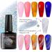 MEET ACROSS Rainbow Cat Eye Gel Nail Polish Kit - 5 Colors Jelly Soak Off UV LED Gift Box + Magnet Stick - Buy Online on SooperMarket.com