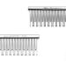 Chris Christensen 6 Crescent Butter Comb - Metallic Coarse/Fine - Buy Online on SooperMarket.com