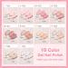 Shining She Jelly Gel Nail Polish Kit - 10 Color UV/LED Soak-Off Gel Set for Salon and Home Nail Art - 8ML - Buy Online on SooperMarket.com