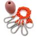 AirFly 4 Arm Harness for Crab Trap with 304 Stainless Steel Hooks and Buoy Float, Combo