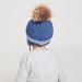 LANGZHEN Toddler Winter Hat | Earflap Knit Cap for Baby Boys Girls 2-4 Years | Blue-Pompon - Buy Online on SooperMarket.com