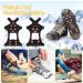 Buy Tboonor Ice Spikes for Shoes - Anti-Slip Crampons with 10 Spikes for Snow & Ice - Size L 40.5-45 (EU) - Orange Red - Buy Online on SooperMarket.com