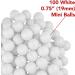 Fairly Odd Novelties 3/4 Mini Ping Pong/Table Tennis/Beer Pong Round Balls (100 Pack) - 19mm White - Buy Online on SooperMarket.com