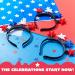 JOYIN 3 Pcs Patriotic LED Headbands - Light Up American Flag Star Headband for 4th of July - Red Blue White Accessories for Women Men - Buy Online on SooperMarket.com