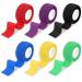 Heyu-Lotus 6 Pack Cohesive Bandages 2.5cm x 4.5m Vet Wrap Self Adherent Bandages Elastic Cohesive Tapes Pet Bandage Wraps for Dogs and Cats Assorted Colours (S)