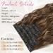 REECHO 5PCS Clip in Hair Extensions 24 Thick Long Loose Waves - Chocolate Brown with Blonde Highlights - Buy Online on SooperMarket.com