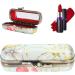 Shop Vintage Embroidery Lipstick Gloss Case | Portable Lipstick Holder with Mirror | Stylish Cosmetic Storage Set - Buy Online on SooperMarket.com