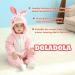 Doladola Baby Cartoon Animal Hooded Onesie Pajamas 18-24 Months - Rabbit Design - Buy Online on SooperMarket.com