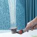 Switch Control Shower Head - Water Saving Soft Spray with Mineral Stone Beads - Orange - Buy Online on SooperMarket.com