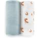Fern & Avery Swaddle Blankets - Gender Neutral Muslin Swaddles for Baby Boy or Girl - Set of 2 Rainbow Blue Newborn Essential Receiving Blankets - Buy Online on SooperMarket.com