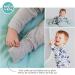 100% Cotton Two-Way Zipper Baby Sleepsuit Unisex Onesie 12-18 Months Navy Clouds - Buy Online on SooperMarket.com