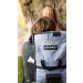 Large Light Gray Climbing Chalk Bucket with Topographical Map Design - Magnetic Closure, Pockets, and Brush Holders - Buy Online on SooperMarket.com
