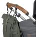 Eco-Friendly Casual Baby Changing Bag Backpack | Diaper Pad Stroller Attachment & Bottle Holder - GRE Rolltop Up in Olive - Buy Online on SooperMarket.com